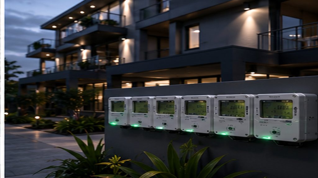 Mixed-use property utility billing and metering concept
